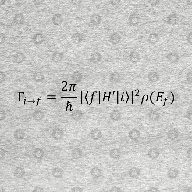 Fermi's golden rule of quantum perturbation theory by ScienceCorner